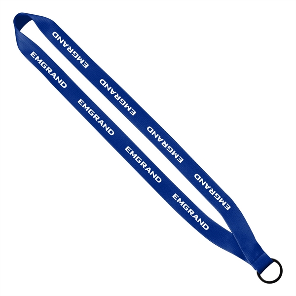 3/4" x 16" polyester sewn lanyard with a silver split key... from ASI 88060 Snugz/USA Inc / SnugZ USA®