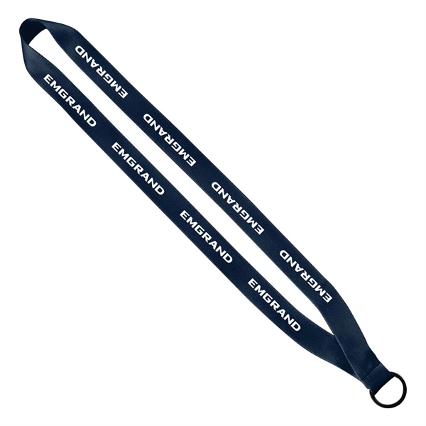 3/4" x 16" polyester sewn lanyard with a silver split key... from ASI 88060 Snugz/USA Inc / SnugZ USA®