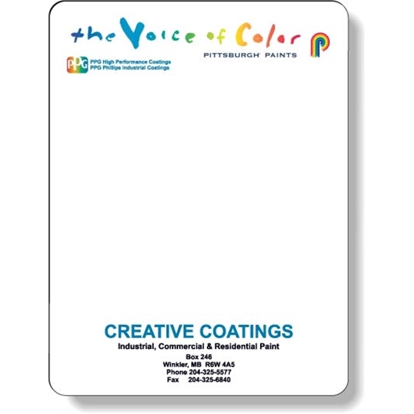 Full Magnetic Back Memo Board .020 white gloss vinyl top coat.... from ASI 87400 ArtechPro