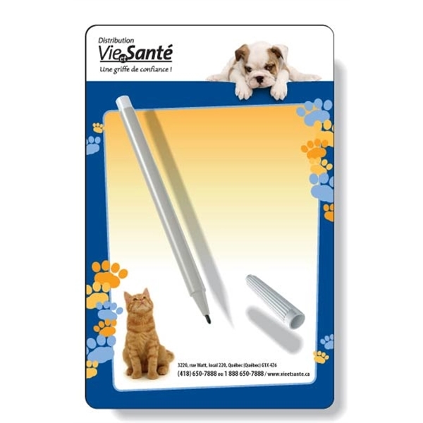 Full Magnetic Back Memo Board .020 white gloss vinyl top coat.... from ASI 87400 ArtechPro