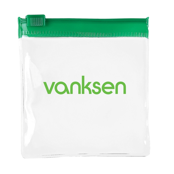 Empty 2 7/8" x 3 1/8"colored zip pouch.... from ASI 48500 Dard Products / Tag Master (R)