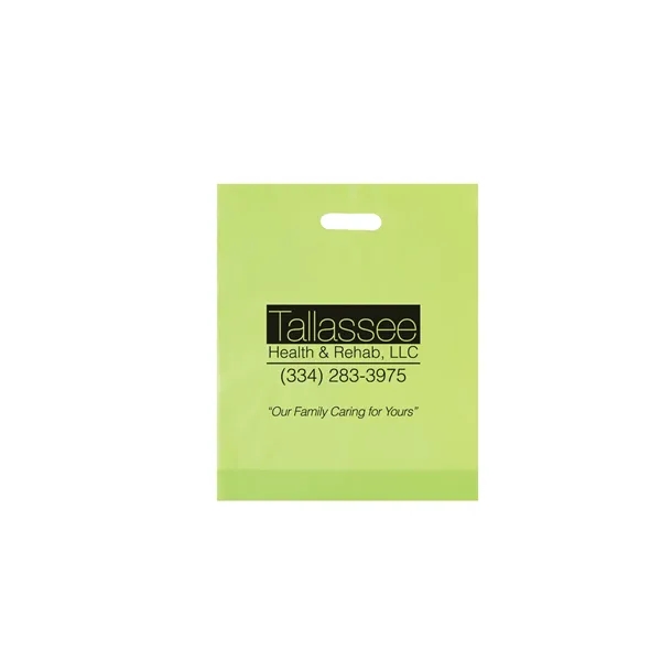 12" x 15" x 3" HDPE frosted plastic bag with gusset... from ASI 35290 American Ad Bag Co