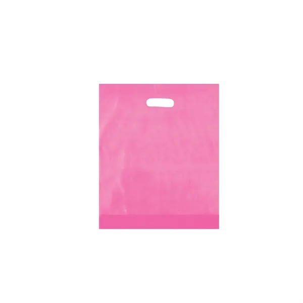 12" x 15" x 3" HDPE frosted plastic bag with gusset... from ASI 35290 American Ad Bag Co