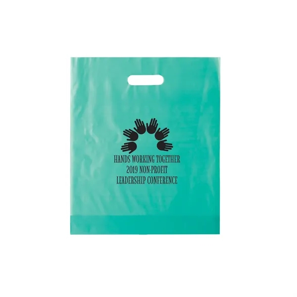 5" x 18" x 4" clear frosted HDPE plastic bag with... from ASI 35290 American Ad Bag Co