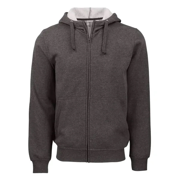 Unisex sweatshirt with a hood, full-zip, anti-pill finish, drawstring, metal grommets,... from ASI 47965 Cutter & Buck
