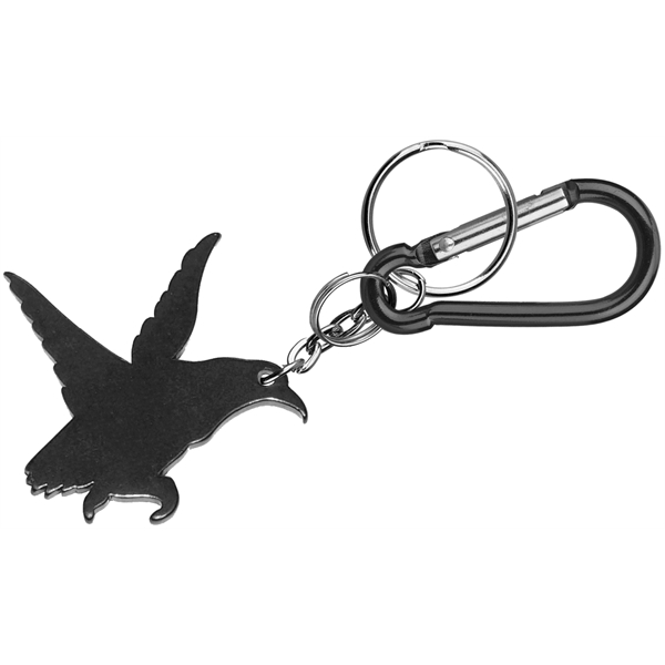 Eagle shape bottle opener with key chain and carabiner... from ASI 74585 Nu Promo International / Nu Promo Line