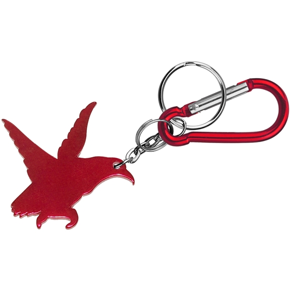 Eagle shape bottle opener with key chain and carabiner... from ASI 74585 Nu Promo International / Nu Promo Line