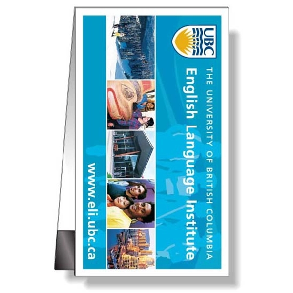 .010 White Gloss Vinyl Plastic Magnetic Bookmark with two magnets. Full... from ASI 87400 ArtechPro