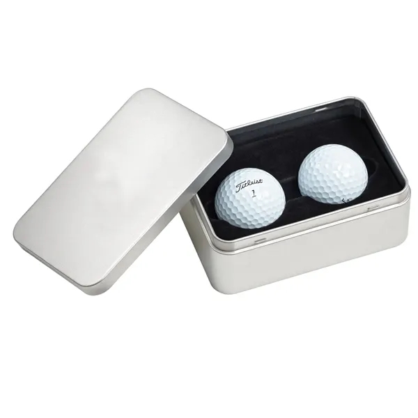 The 2-Ball Tin includes 2 custom Pro V1 golf balls in... from ASI 38120 Ball Pro / Diversified Quality Kitchenware