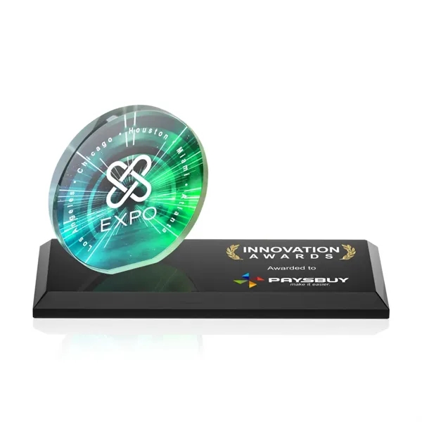 The Northam VividPrint™ Award features a lustrous 3.5” Starfire Crystal circle... from ASI 84592 St Regis Group / St Regis