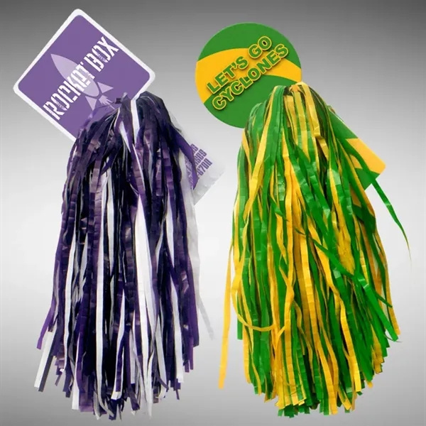 7.25" mascot rally pom pom with 500 streamers and a full... from ASI 68207 MAC Specialties Ltd / Sport Products