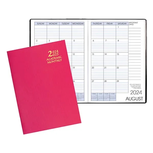 Saddle-stitched academic monthly desk planner with twilight cover.... from ASI 76575 Payne Publishers Inc / Payne Publishers