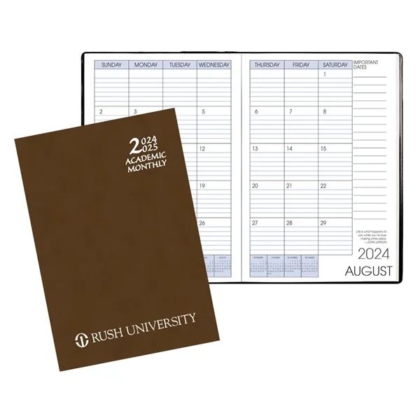 Saddle-stitched academic monthly desk planner with canyon cover.... from ASI 76575 Payne Publishers Inc / Payne Publishers