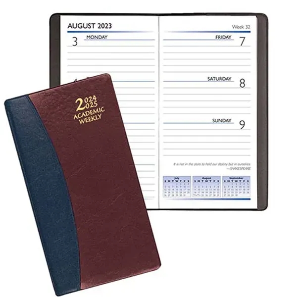 Smyth sewn academic weekly pocket planner with carriage vinyl cover.... from ASI 76575 Payne Publishers Inc / Payne Publishers