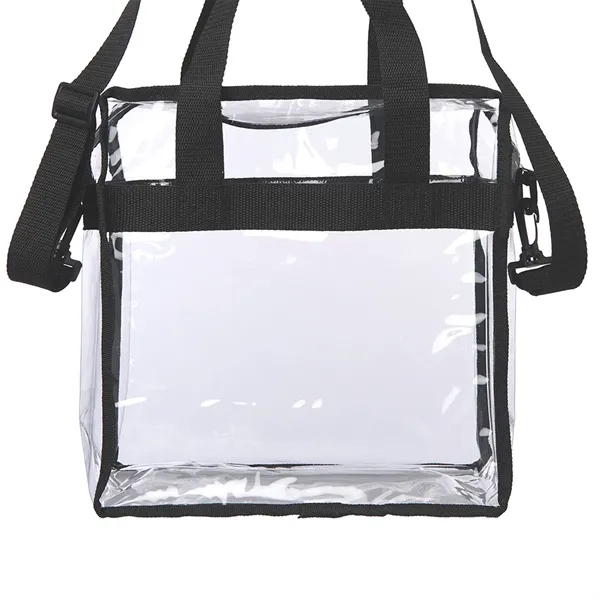 6.75" x 11.75" x 11.5" clear PVC tote bag with zippered... from ASI 39552 BEL Promo
