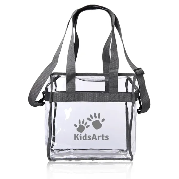 6.75" x 11.75" x 11.5" clear PVC tote bag with zippered... from ASI 39552 BEL Promo