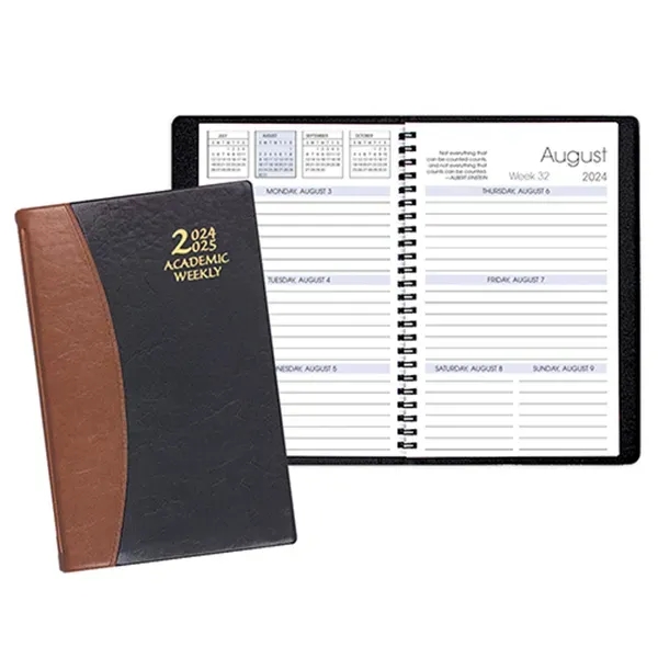 Academic weekly wire bound planner with carriage vinyl cover.... from ASI 76575 Payne Publishers Inc / Payne Publishers