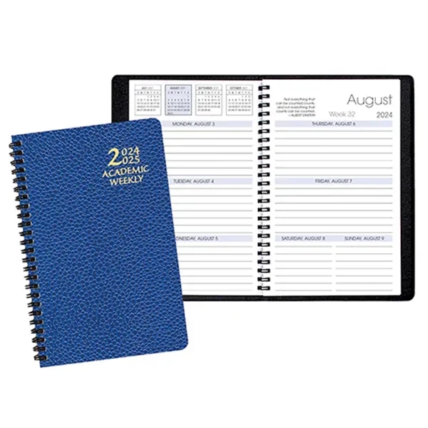 Academic weekly wire bound planner with cobblestone cover.... from ASI 76575 Payne Publishers Inc / Payne Publishers
