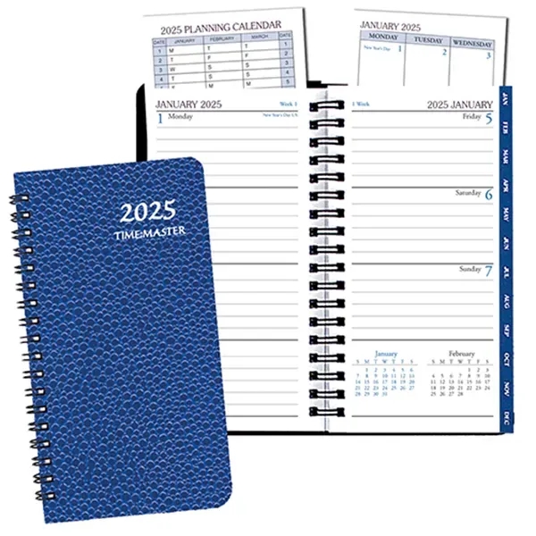 Wire bound time management planner with frosted vinyl cover.... from ASI 76575 Payne Publishers Inc / Payne Publishers