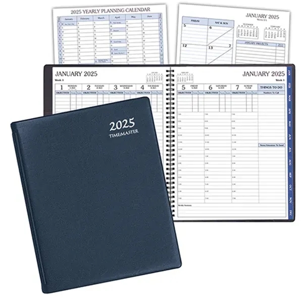 Refillable wire bound time management planner with continental vinyl cover.... from ASI 76575 Payne Publishers Inc / Payne Publishers