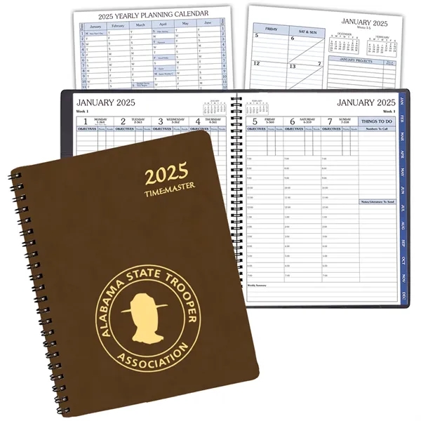 Wire bound time management planner with Canyon cover.... from ASI 76575 Payne Publishers Inc / Payne Publishers