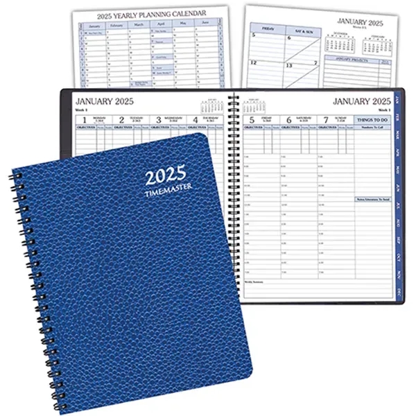 Refillable wire bound time management planner with frosted vinyl cover.... from ASI 76575 Payne Publishers Inc / Payne Publishers