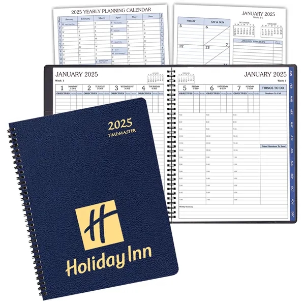 Wire-bound, time management planner with leatherette cover.... from ASI 76575 Payne Publishers Inc / Payne Publishers