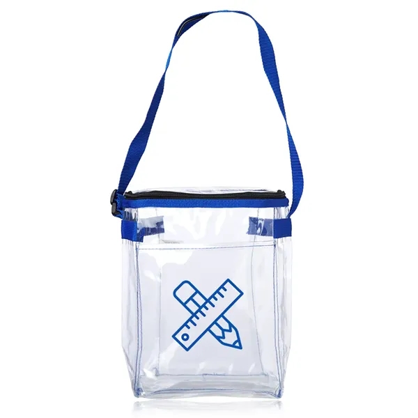 4.5" x 8" x 10.24" transparent lunch bag with adjustable carry... from ASI 39552 BEL Promo