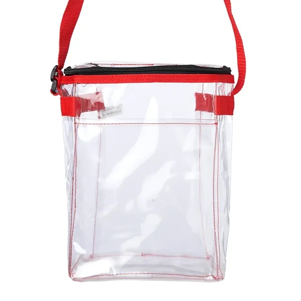 4.5" x 8" x 10.24" transparent lunch bag with adjustable carry... from ASI 39552 BEL Promo
