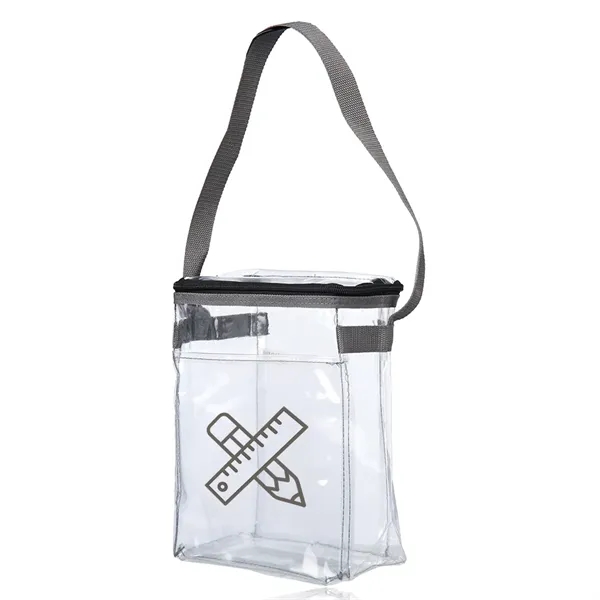 4.5" x 8" x 10.24" transparent lunch bag with adjustable carry... from ASI 39552 BEL Promo