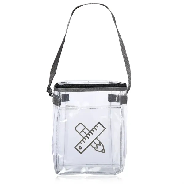 4.5" x 8" x 10.24" transparent lunch bag with adjustable carry... from ASI 39552 BEL Promo