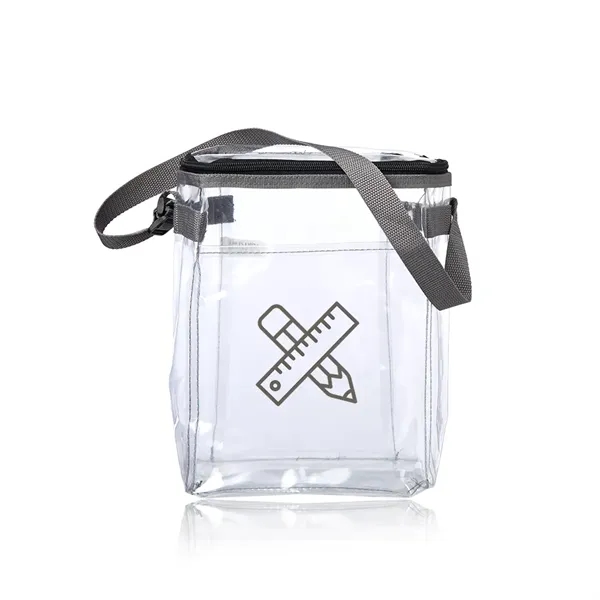 4.5" x 8" x 10.24" transparent lunch bag with adjustable carry... from ASI 39552 BEL Promo