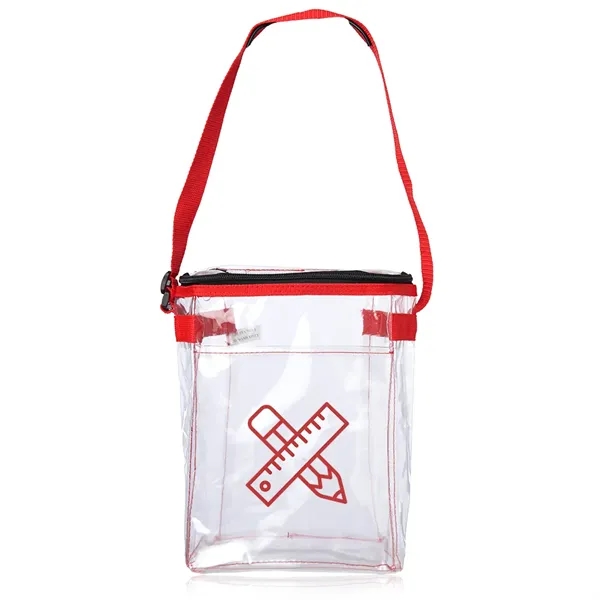 4.5" x 8" x 10.24" transparent lunch bag with adjustable carry... from ASI 39552 BEL Promo