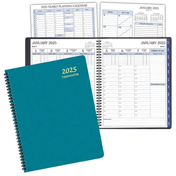Wire-bound, time management planner with shimmer cover.... from ASI 76575 Payne Publishers Inc / Payne Publishers