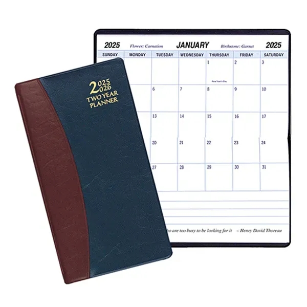 2 year pocket planner with horizontal format and and Carriage vinyl... from ASI 76575 Payne Publishers Inc / Payne Publishers