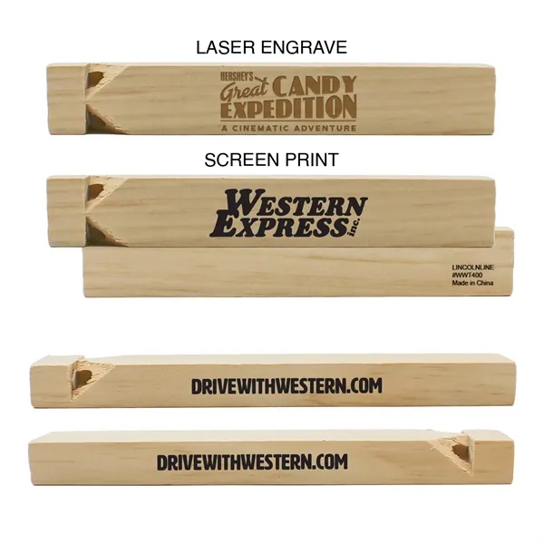 Train whistles are made of wood and making them recyclable.... from ASI 52710 Lincoln Line