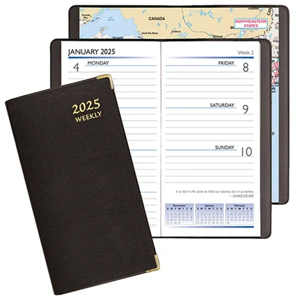Weekly pocket planner with Continental vinyl cover and metal corners.... from ASI 76575 Payne Publishers Inc / Payne Publishers