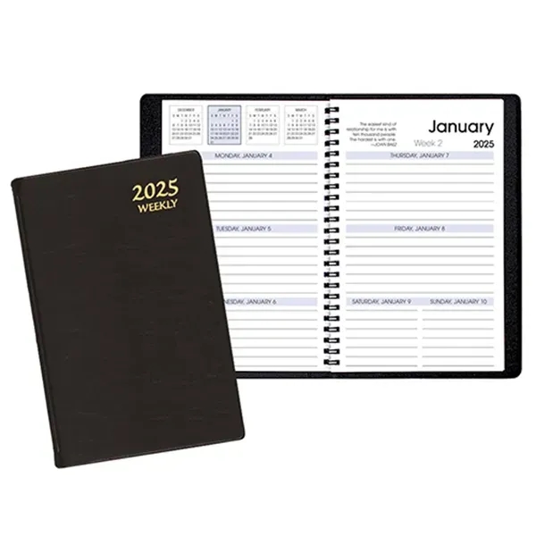 Deluxe / refillable cover, weekly desk appointment planner.... from ASI 76575 Payne Publishers Inc / Payne Publishers