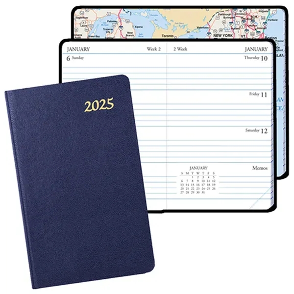 Mini weekly pocket planner with leatherette cover.... from ASI 76575 Payne Publishers Inc / Payne Publishers