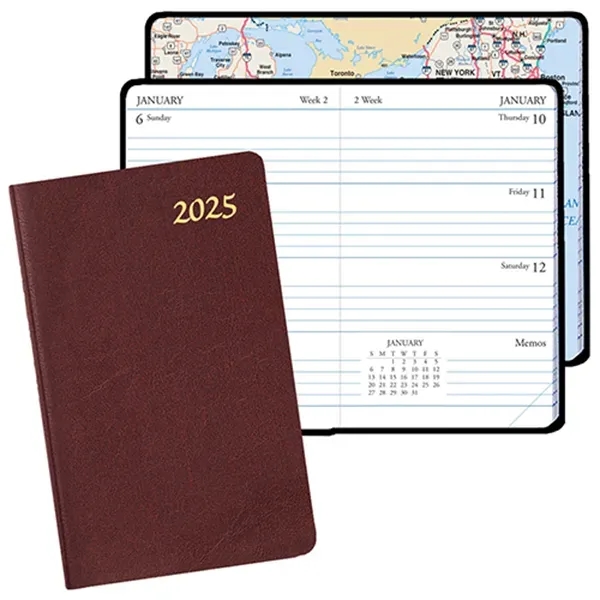 Mini weekly pocket planner with Continental vinyl cover.... from ASI 76575 Payne Publishers Inc / Payne Publishers