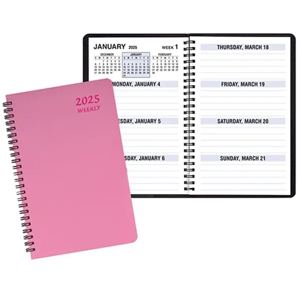 Wire-bound, large bold print weekly desk planner with Twilight cover.... from ASI 76575 Payne Publishers Inc / Payne Publishers