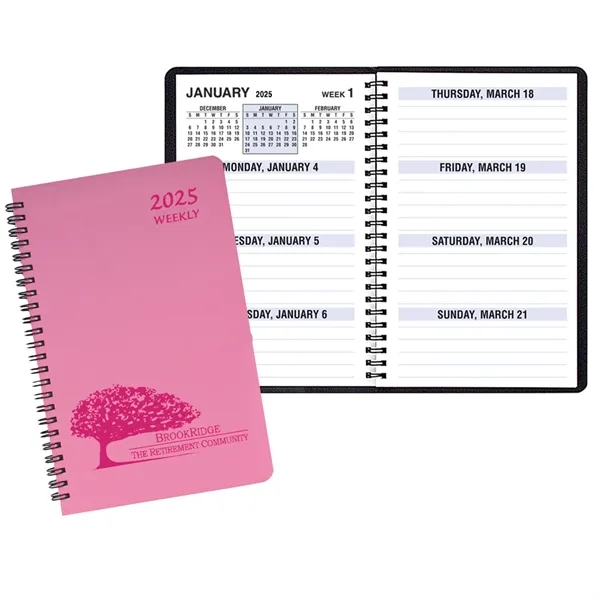 Wire-bound, large bold print weekly desk planner with Twilight cover.... from ASI 76575 Payne Publishers Inc / Payne Publishers