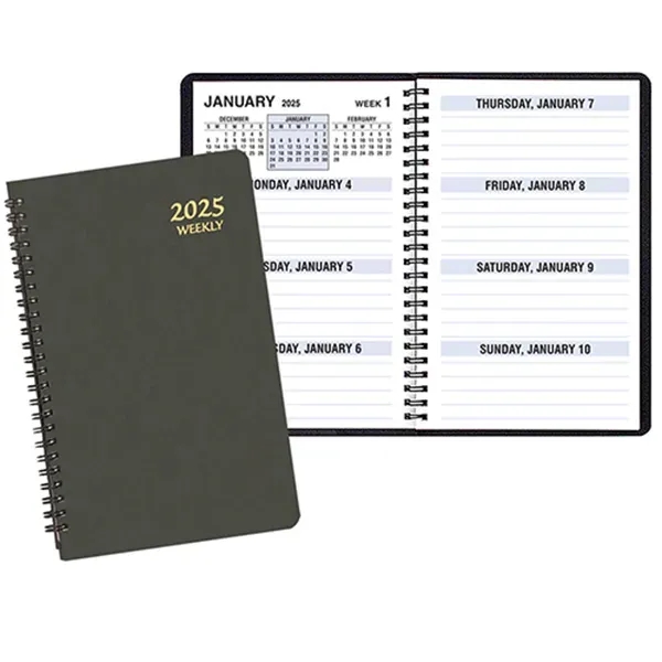 Wire-bound, large bold print weekly desk planner with Canyon cover.... from ASI 76575 Payne Publishers Inc / Payne Publishers