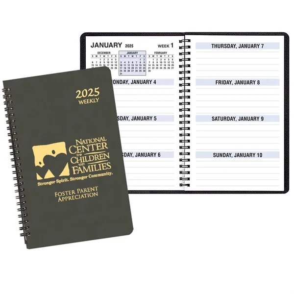 Wire-bound, large bold print weekly desk planner with Canyon cover.... from ASI 76575 Payne Publishers Inc / Payne Publishers