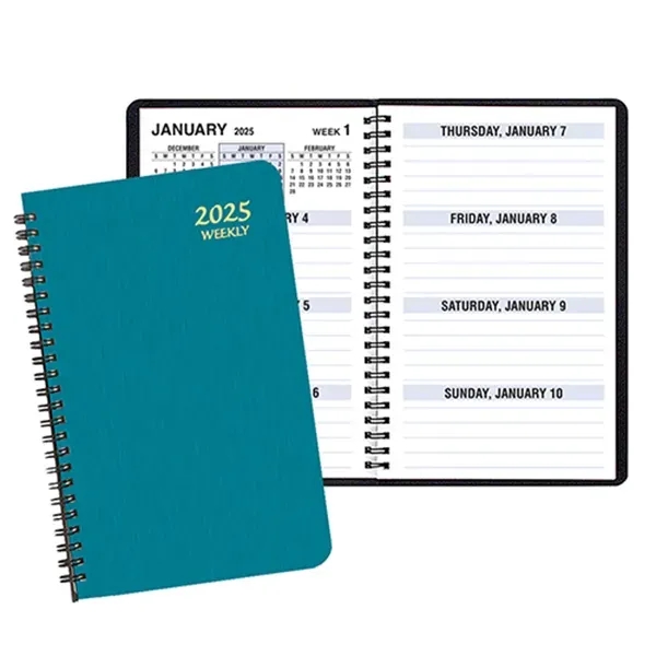 Weekly desk planner with shimmer covers. Wire bound.... from ASI 76575 Payne Publishers Inc / Payne Publishers