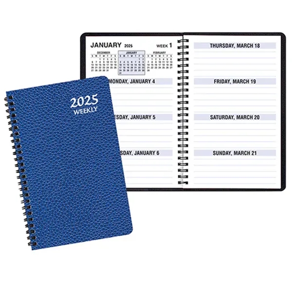 Wire-bound, large bold print weekly desk planner with Cobblestone cover.... from ASI 76575 Payne Publishers Inc / Payne Publishers