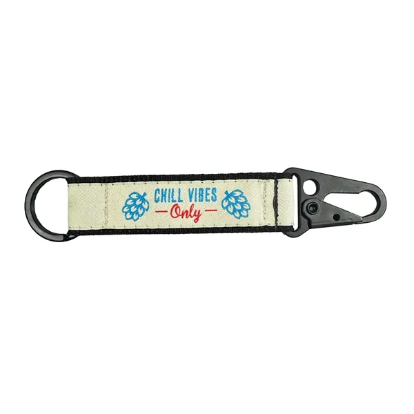Stylish 4" woven key fob with customizable colors and imprint, ideal... from ASI 92980 WOV-IN® / Universal Strap/Wov-In Line