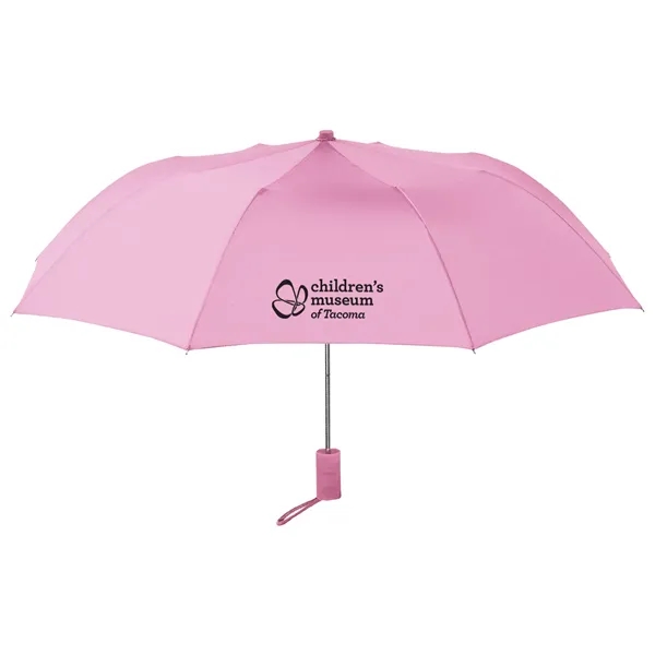 Compact collapsible umbrella with wrist strap.... from ASI 52710 Lincoln Line