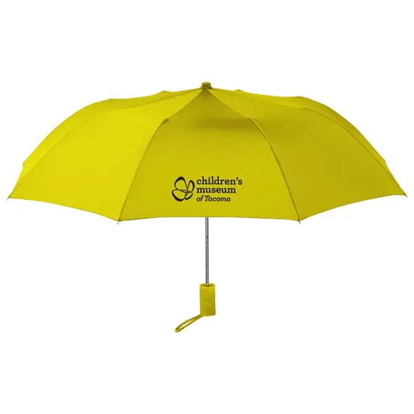 Compact collapsible umbrella with wrist strap.... from ASI 52710 Lincoln Line