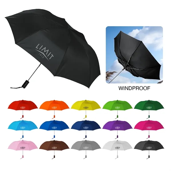 Compact collapsible umbrella with wrist strap.... from ASI 52710 Lincoln Line